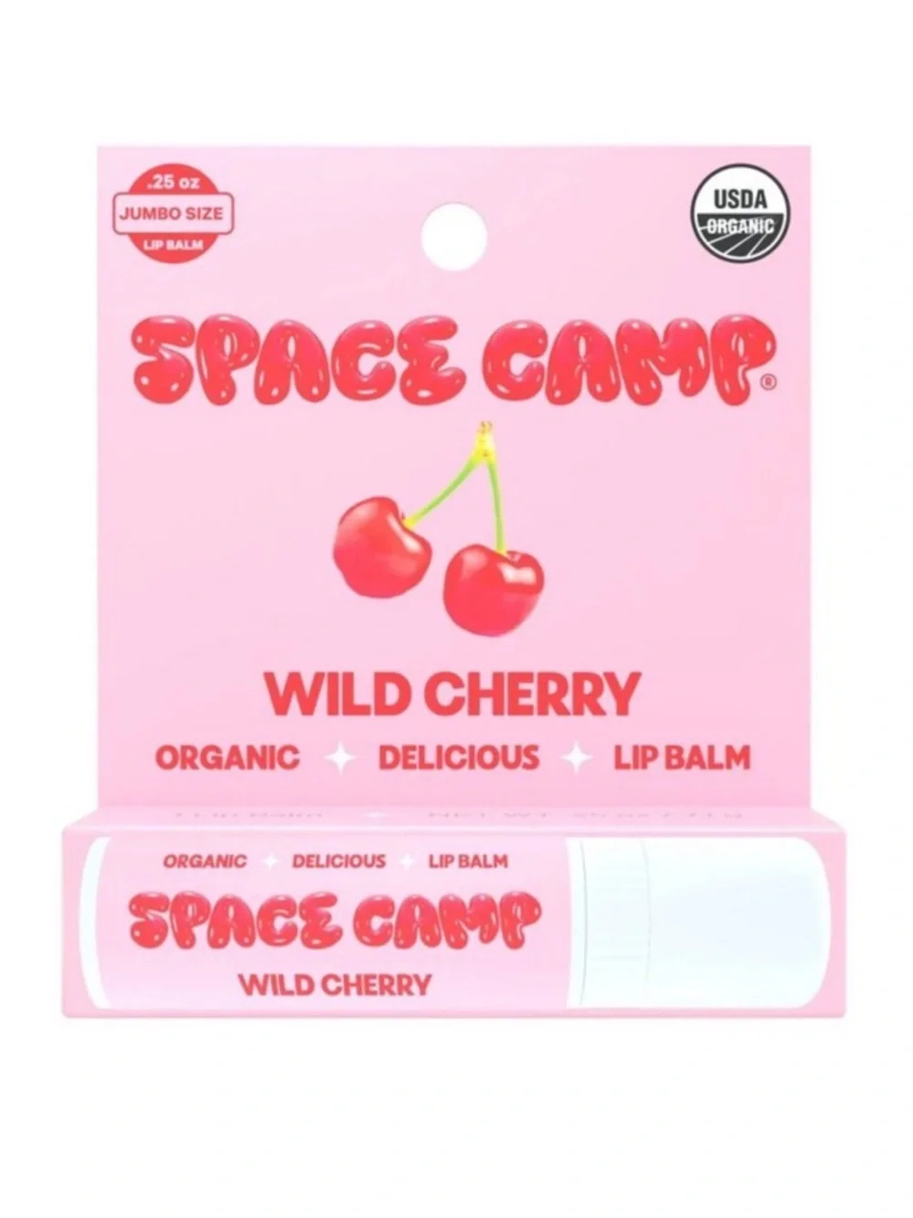 Wild Cherry Organic Lip Balm - Pink